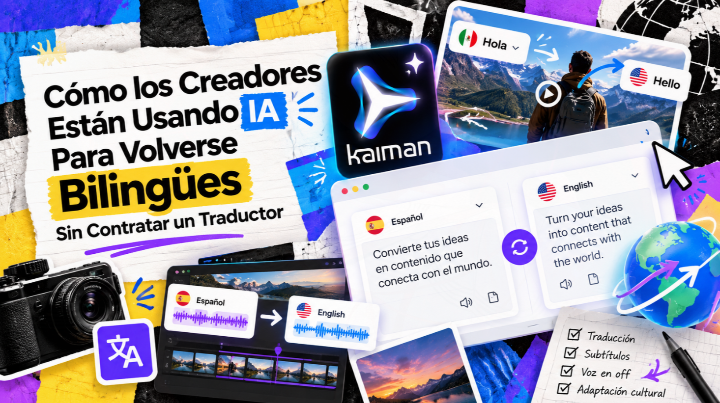 Cómo los Creadores Están Usando IA Para Volverse Bilingües Sin Contratar un Traductor