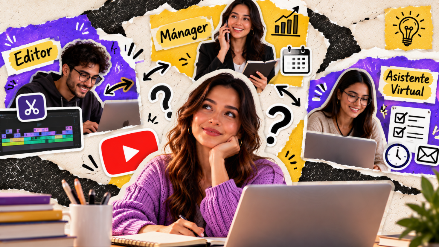 Tu primera contratación como creador: ¿editor, mánager o asistente virtual?