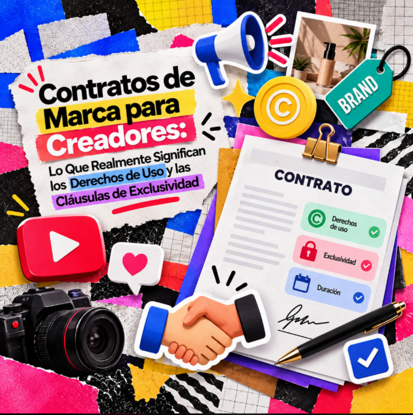 Contratos de Marca para Creadores: Lo Que Realmente Significan los Derechos de Uso y las Cláusulas de Exclusividad