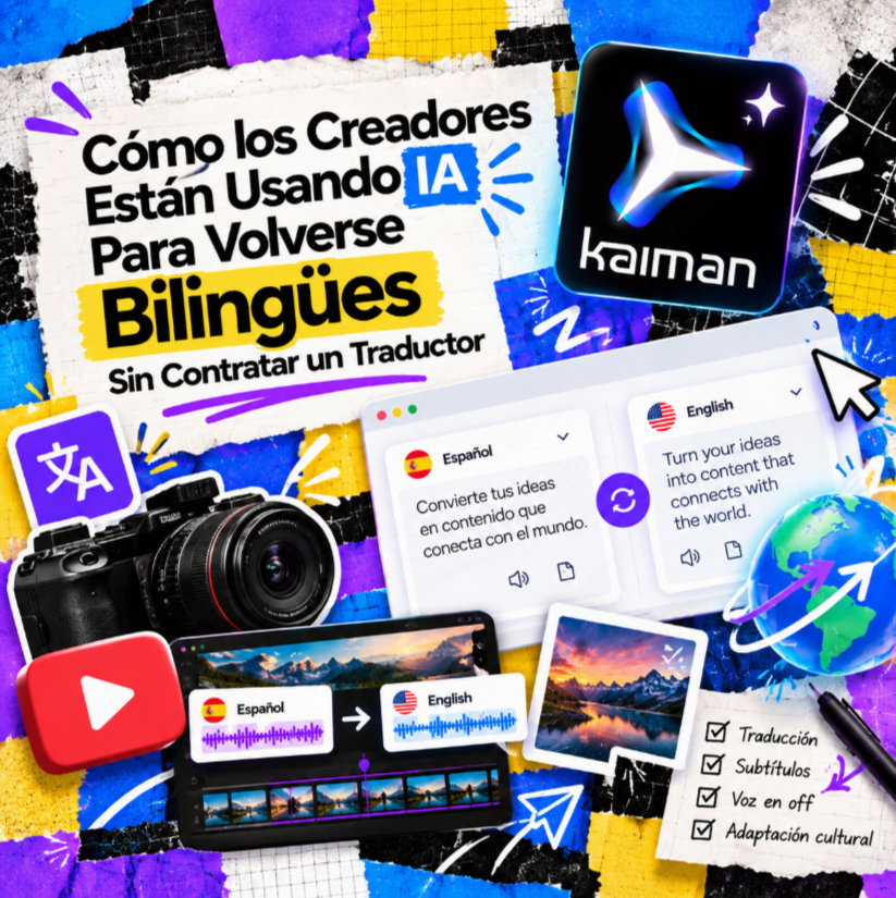 Cómo los Creadores Están Usando IA Para Volverse Bilingües Sin Contratar un Traductor