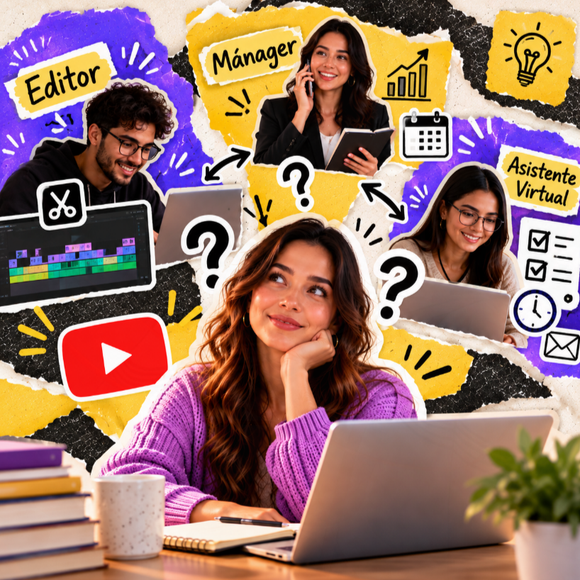 Tu primera contratación como creador: ¿editor, mánager o asistente virtual?