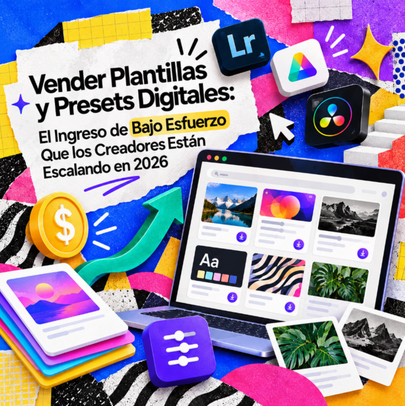 Vender Plantillas y Presets Digitales: El Ingreso de Bajo Esfuerzo Que los Creadores Están Escalando en 2026